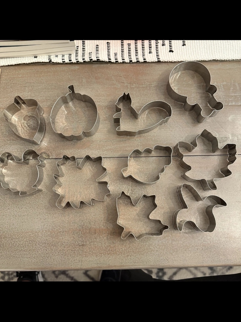 Autumn Leaf & Pumpkin Cookie Cutter Set - Metal